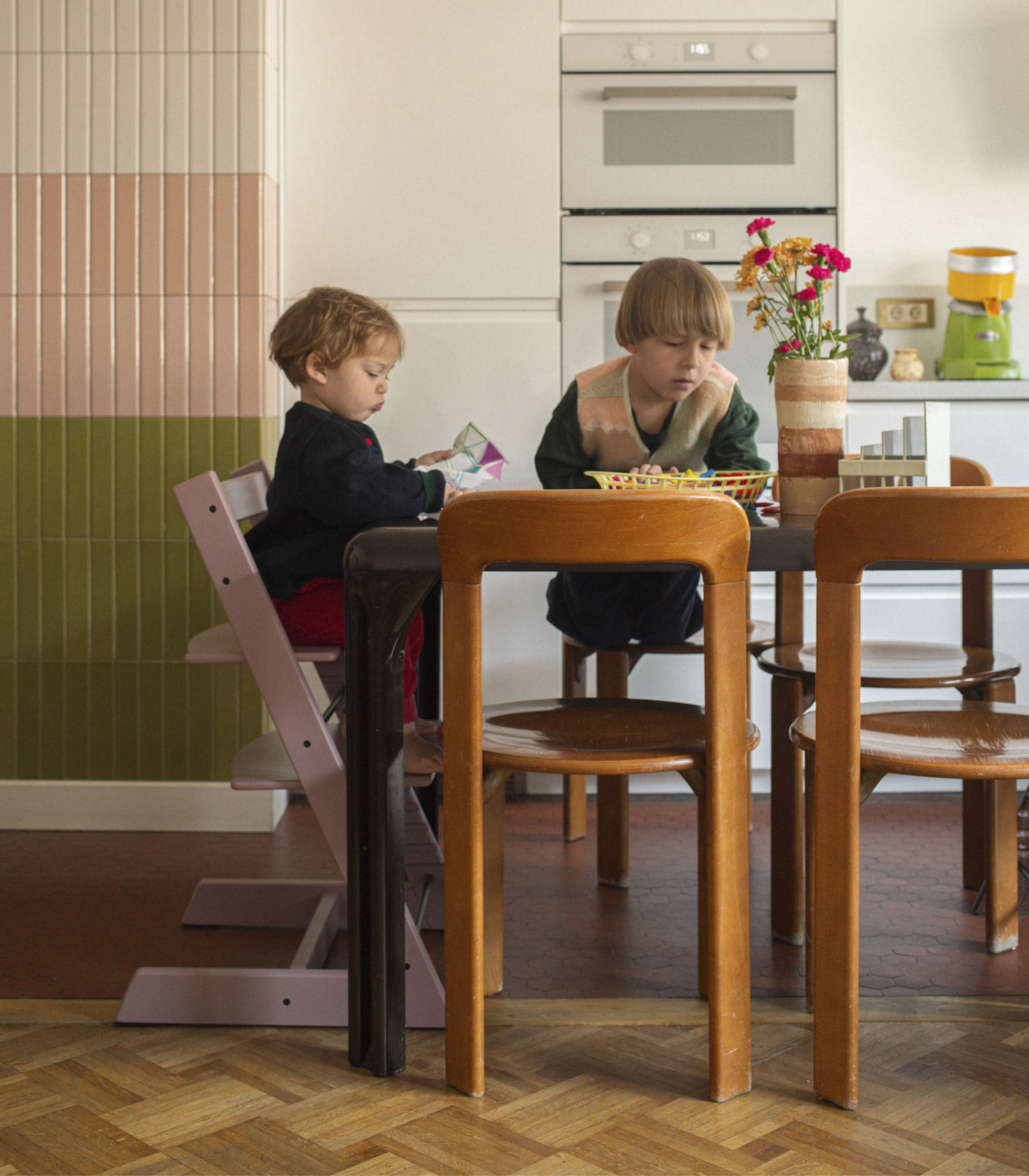 Tripp Trapp® Chair Heather Mauve, Heather Mauve, mainview
